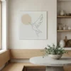 dessin oiseau minimaliste sur alu Dessin oiseau minimaliste