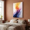 tableau abstrait aquarelle sur plexiglass Tableau abstrait aquarelle