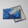 Tableau abstrait bleu