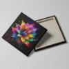 Tableau abstrait fleur
