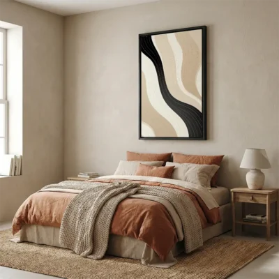 Tableau abstrait minimaliste