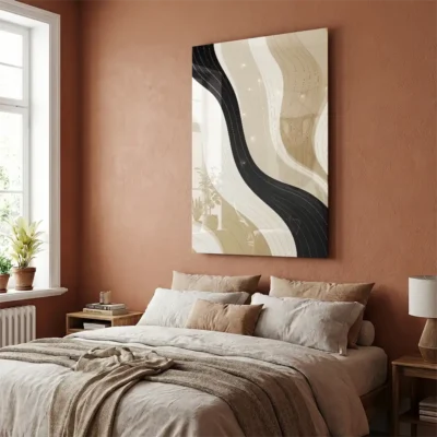 Tableau abstrait minimaliste