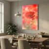 tableau aquarelle coquelicot sur alu Tableau aquarelle coquelicot