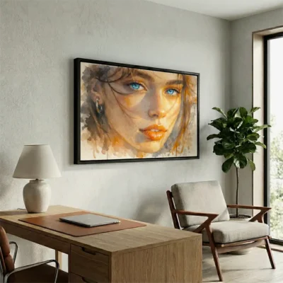 Tableau aquarelle femme
