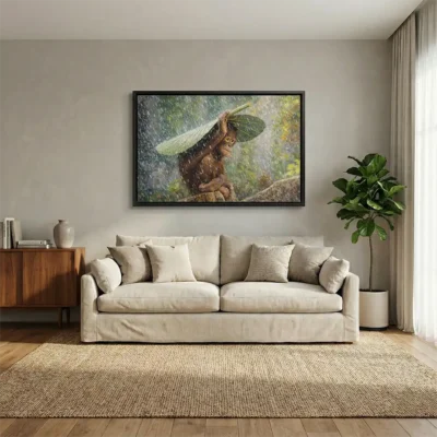 Tableau bébé singe