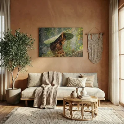 Tableau bébé singe