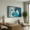 Tableau bleu moderne