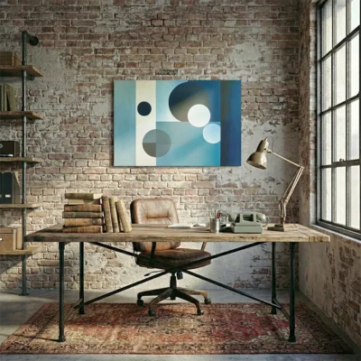 Tableau bleu moderne