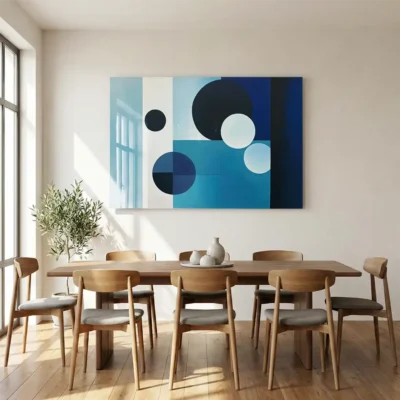 Tableau bleu moderne
