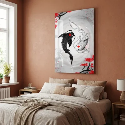 Tableau carpes koi