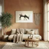 tableau cerf scandinave sur alu Tableau cerf scandinave