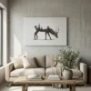 tableau cerf scandinave sur toile tendue Tableau cerf scandinave