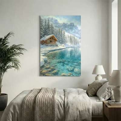 Tableau chalet montagne