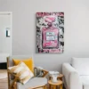 tableau chanel street art sur toile tendue Tableau Chanel street art