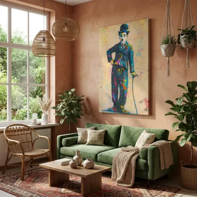 Tableau Charlie Chaplin street art