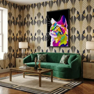 Tableau chat pop art