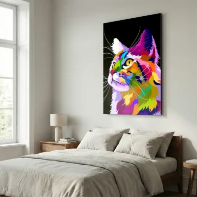 Tableau chat pop art