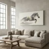 Tableau cheval blanc