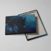Tableau cheval bleu