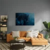 Tableau cheval bleu