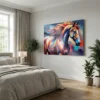 Tableau cheval coloré
