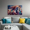 Tableau cheval coloré