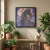 tableau cheval indien avec cadre flottant Tableau cheval indien
