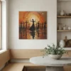 tableau danse africaine sur alu Tableau danse africaine