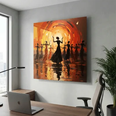 tableau danse africaine sur plexiglass Tableau danse africaine