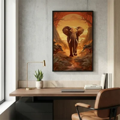 Tableau éléphant design