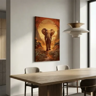Tableau éléphant design