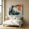 Tableau encre de chine et aquarelle