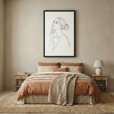 Tableau femme minimaliste