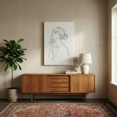 Tableau femme minimaliste