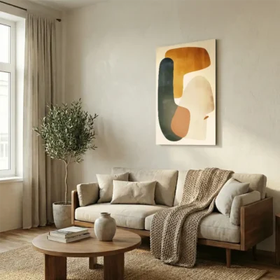 tableau formes minimalistes sur alu Tableau formes minimalistes