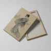 tableau geisha traditionnel detail toile tendue Tableau geisha traditionnel - Hokusai