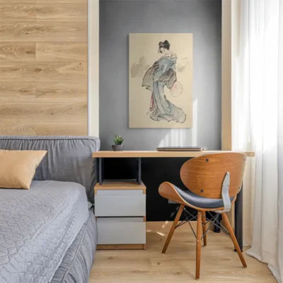 tableau geisha traditionnel sur toile tendue Tableau geisha traditionnel - Hokusai