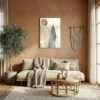 tableau geometrique scandinave sur alu Tableau géometrique scandinave
