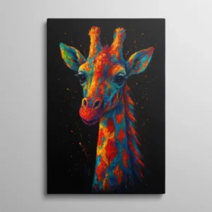 tableau girafe pop art tableau girafe pop art