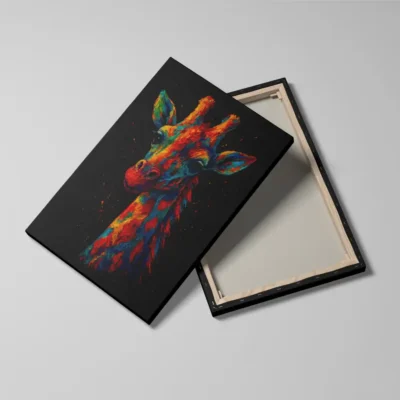 Tableau girafe pop art