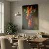 Tableau girafe pop art
