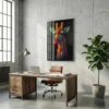 Tableau girafe pop art