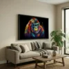 tableau gorille pop art avec cadre flottant Tableau gorille pop art