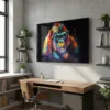 tableau gorille pop art sur plexiglass Tableau gorille pop art