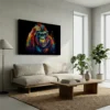 tableau gorille pop art sur toile tendue Tableau gorille pop art