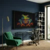Tableau grenouille pop art
