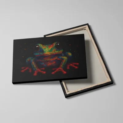 Tableau grenouille pop art