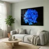 tableau hortensias bleues sur plexiglass Tableau hortensias bleues