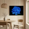 tableau hortensias bleues sur toile tendue Tableau hortensias bleues