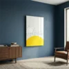 tableau jaune scandinave sur plexiglass Tableau jaune scandinave
